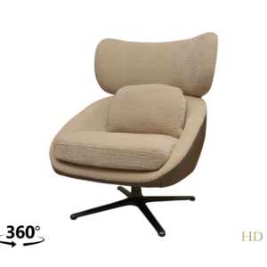 Home Decor Nido Swivel Armchair KF-A2386B Side View