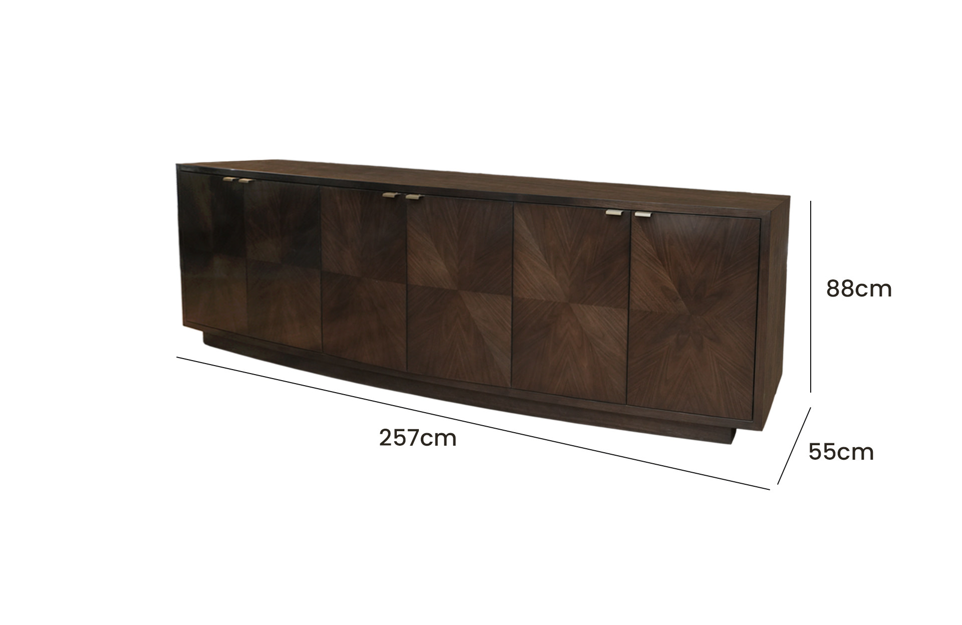 Home Decor SB-011 Sideboard Side View Size