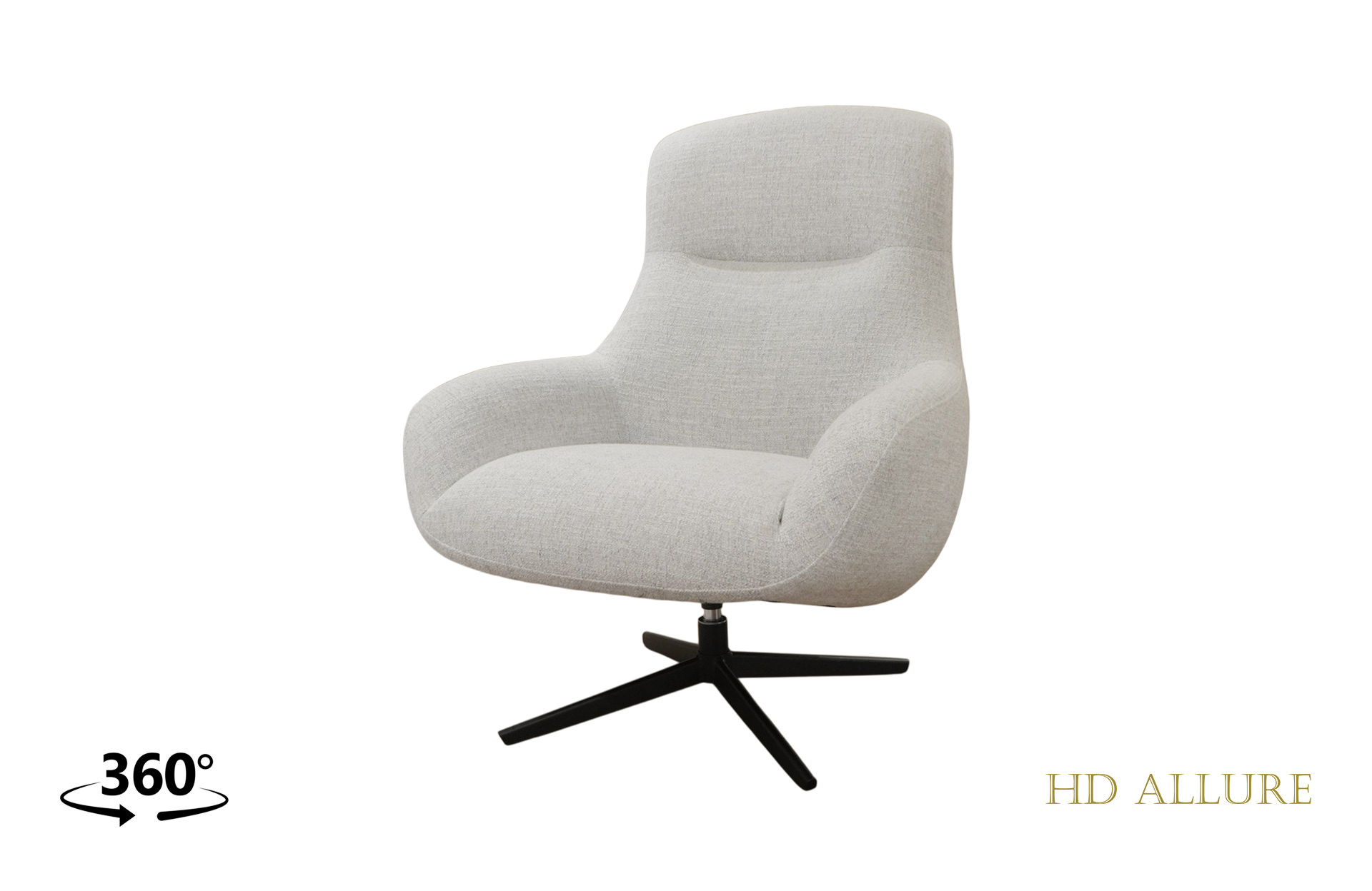 Home Decor Swell Swivel Armchair KF-A5862 Side View