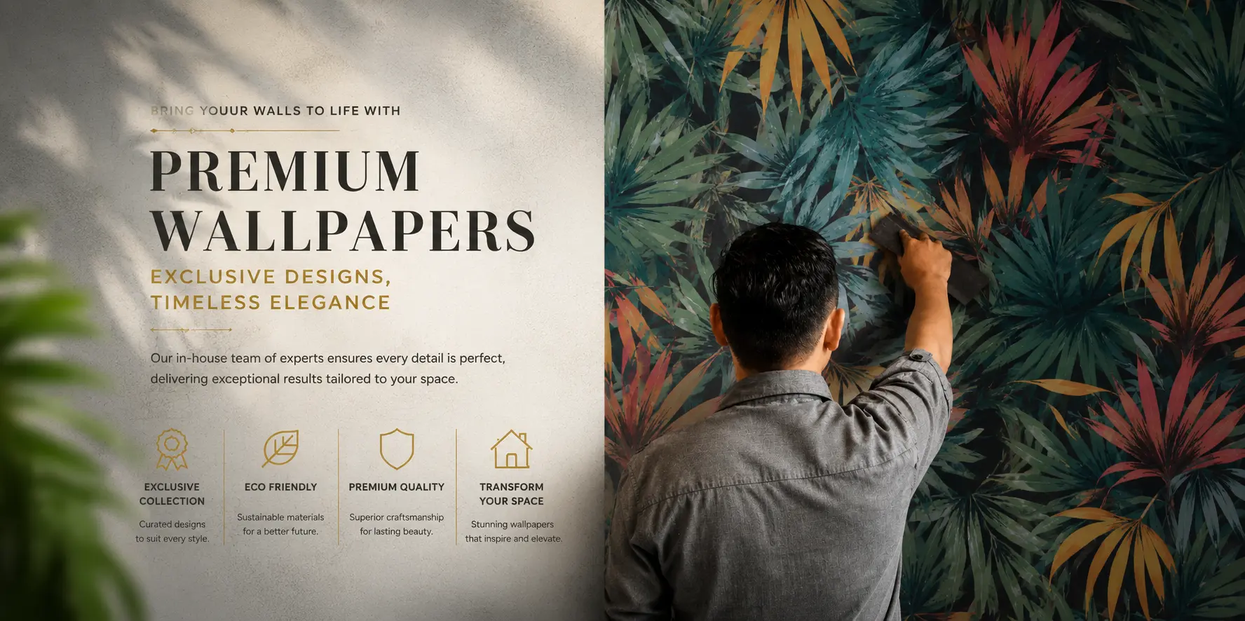 bring your walls to life with our premium wallpaper collection