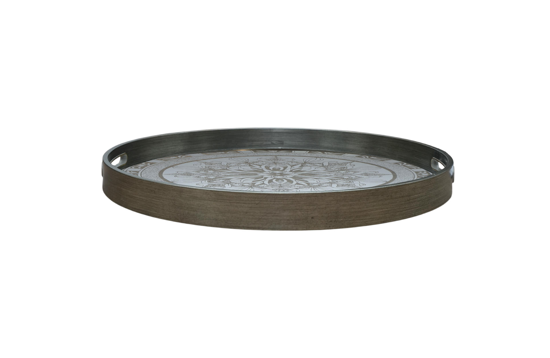 Home Decor 86749 Round Decorative Tray Large Front View