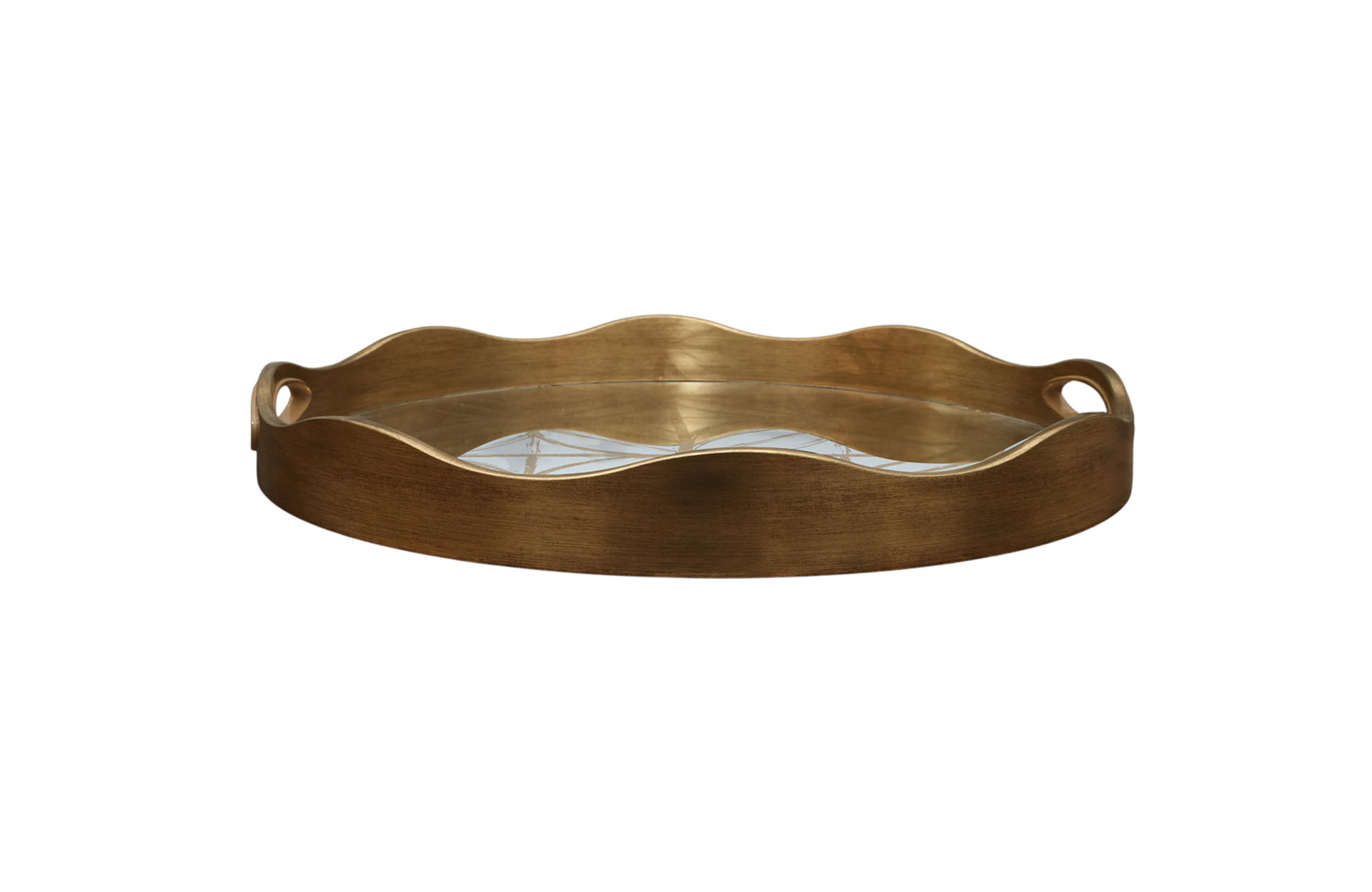 Home Decor 86755 Round Decorative Tray Large Front View