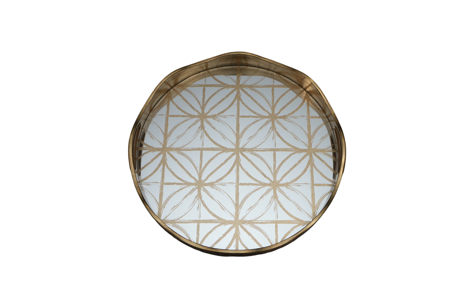 Home Decor 86755 Round Decorative Tray Large Top View