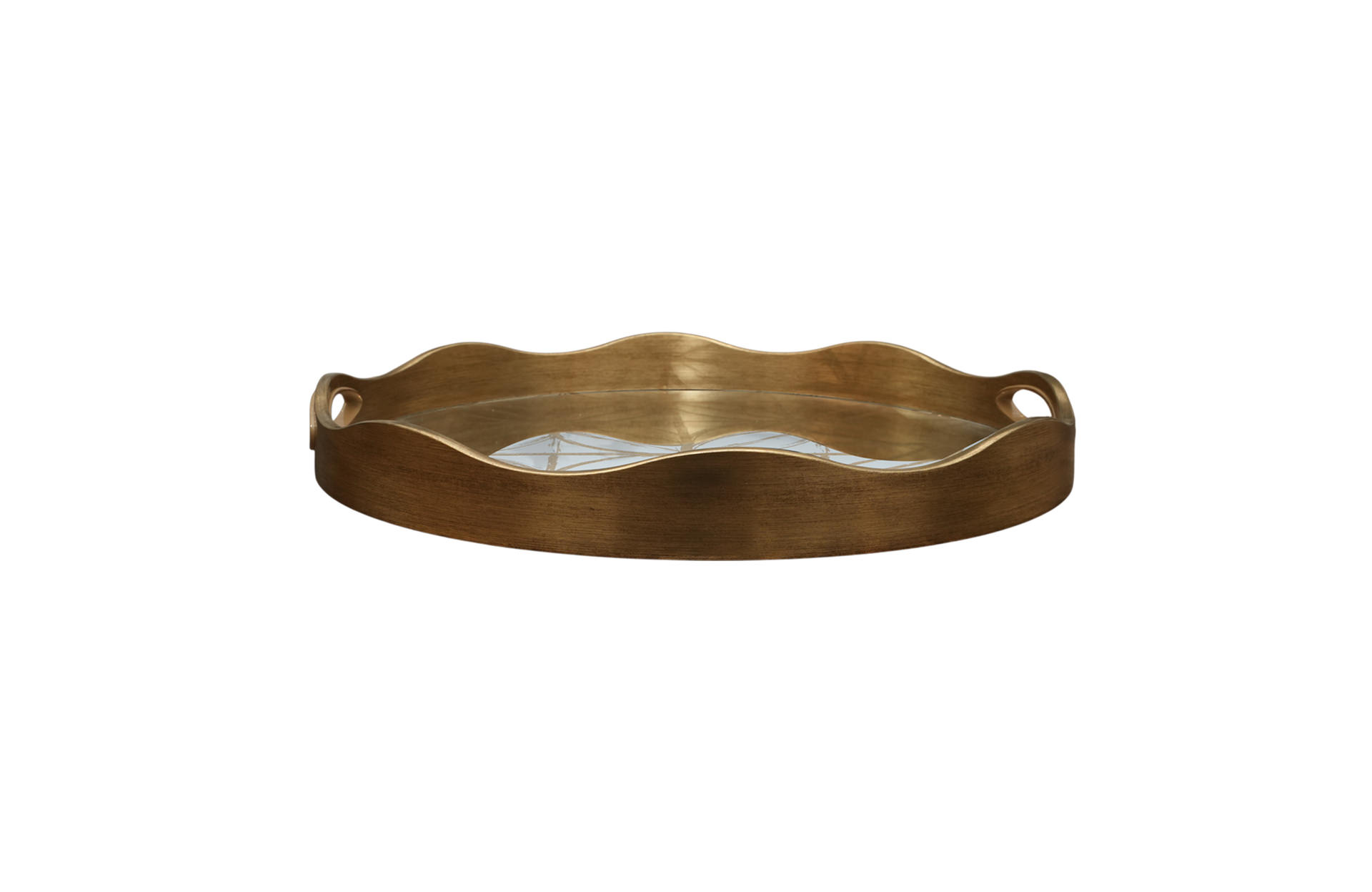 Home Decor 86755 Round Decorative Tray Small Front View