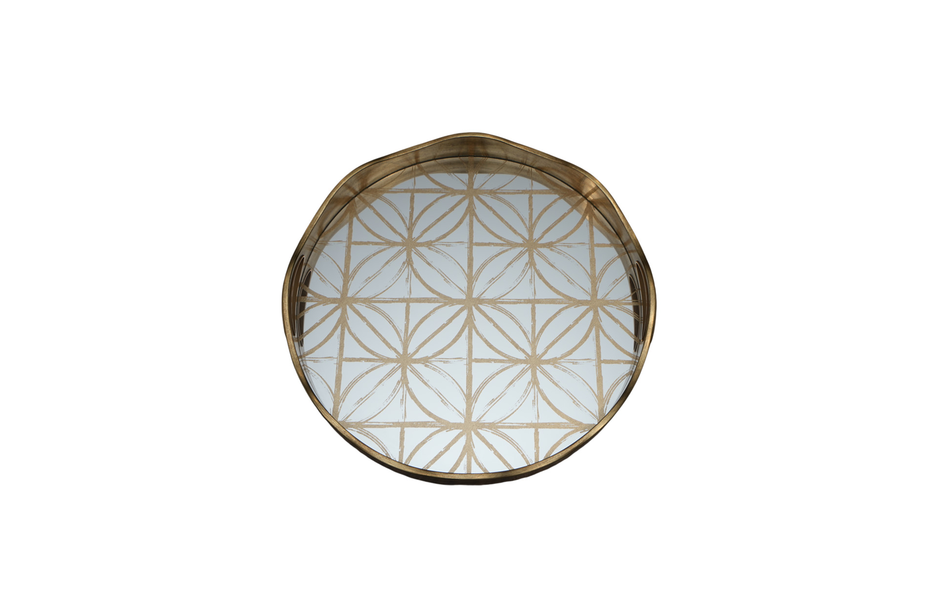 Home Decor 86755 Round Decorative Tray Small Top View