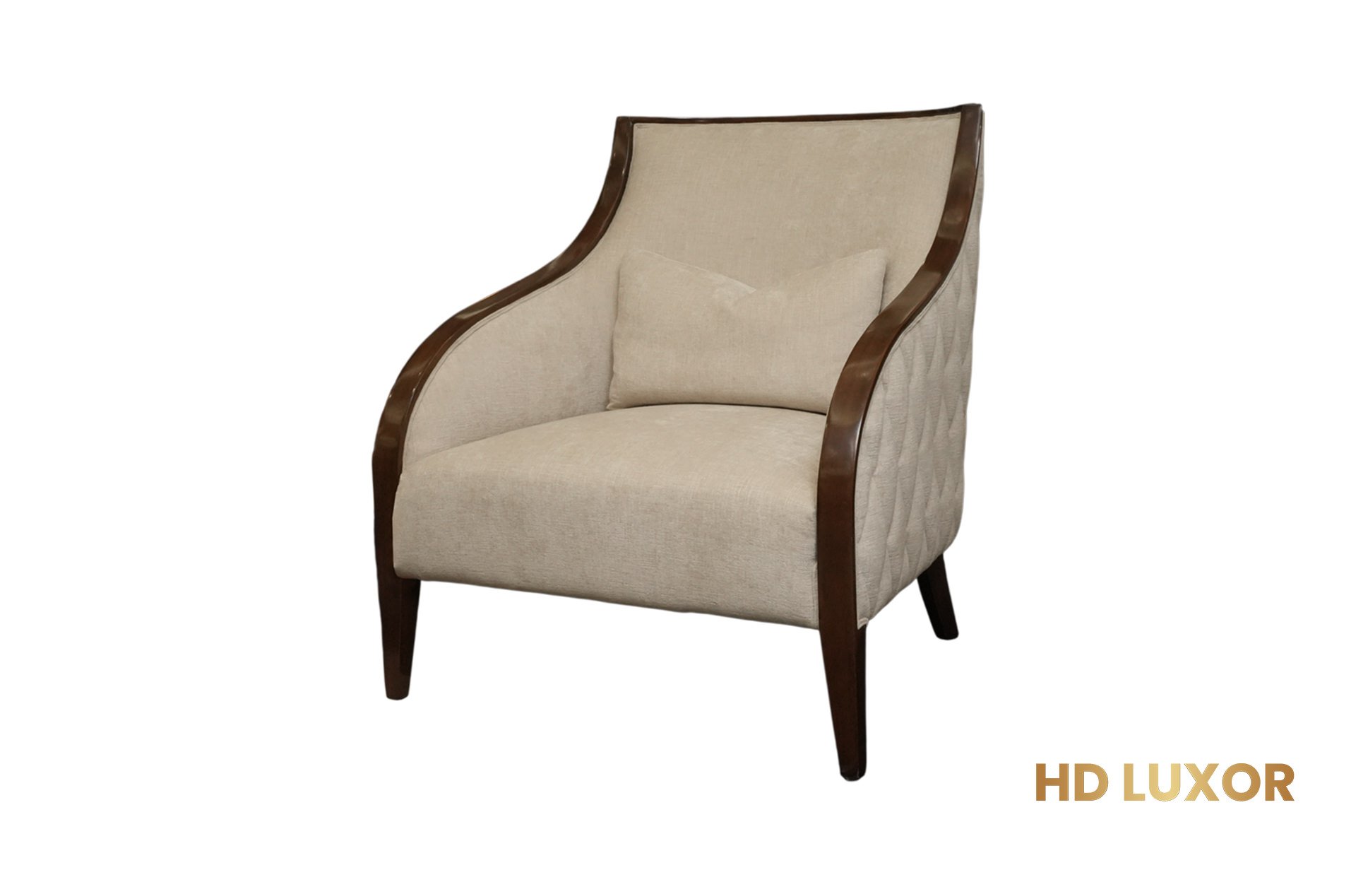 Home Decor Arm Chair Manuel P 14 Sesame Side View