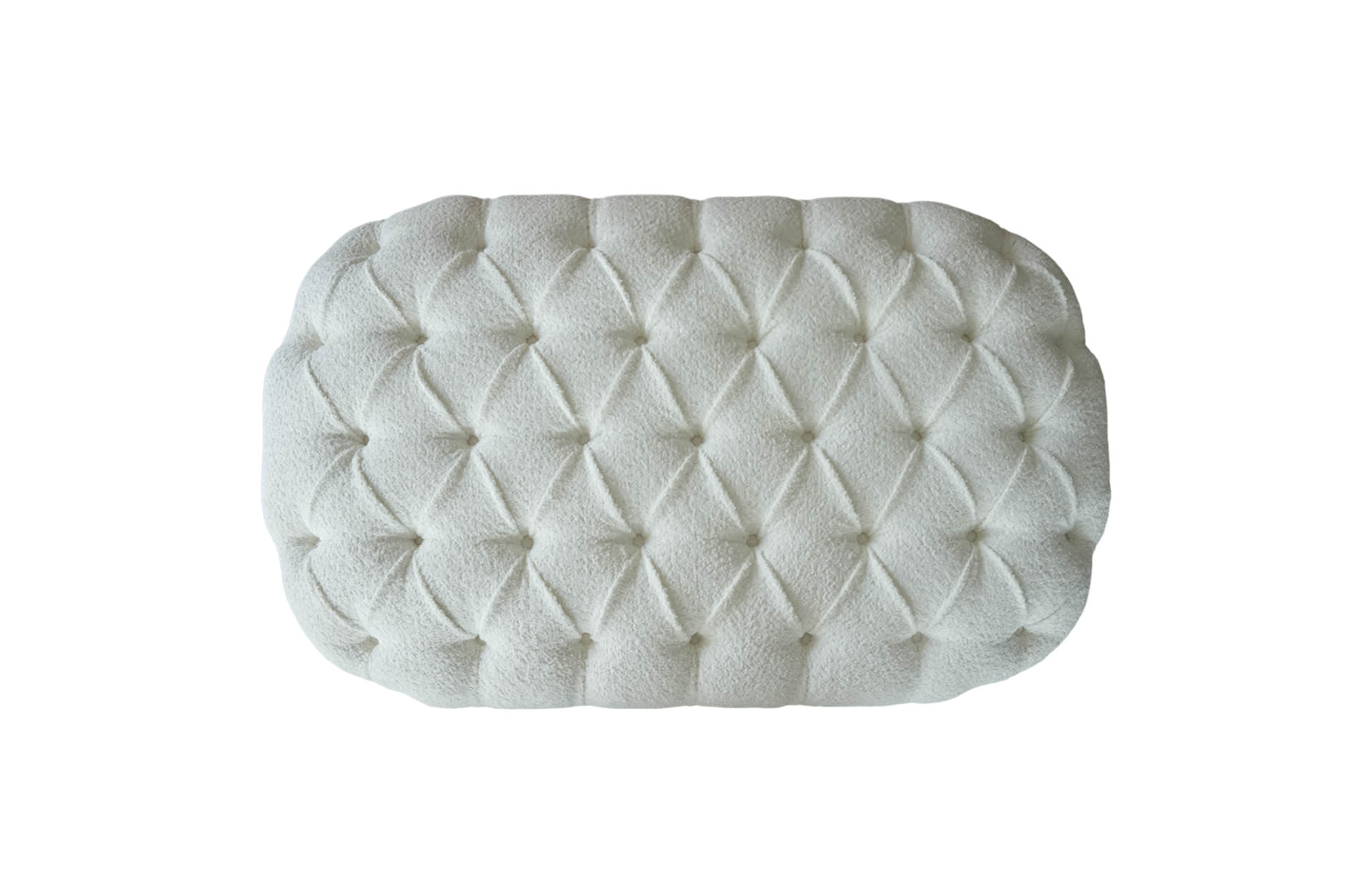 Decor Home Dorothy Ottoman MO Snow Top View