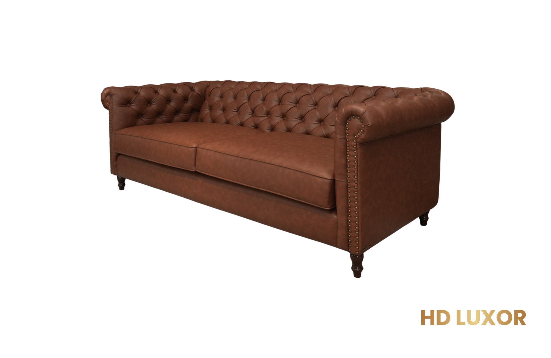 Home Decor Duke Chesterfield Sofa HM Brownie Side View