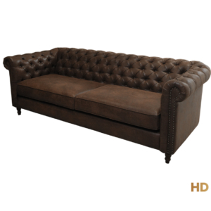 Home Decor Duke Chesterfield Sofa MALC 320 Camel Side View