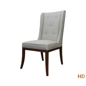 Home Decor Etta Dining Chair FM Linen (Button) Side View