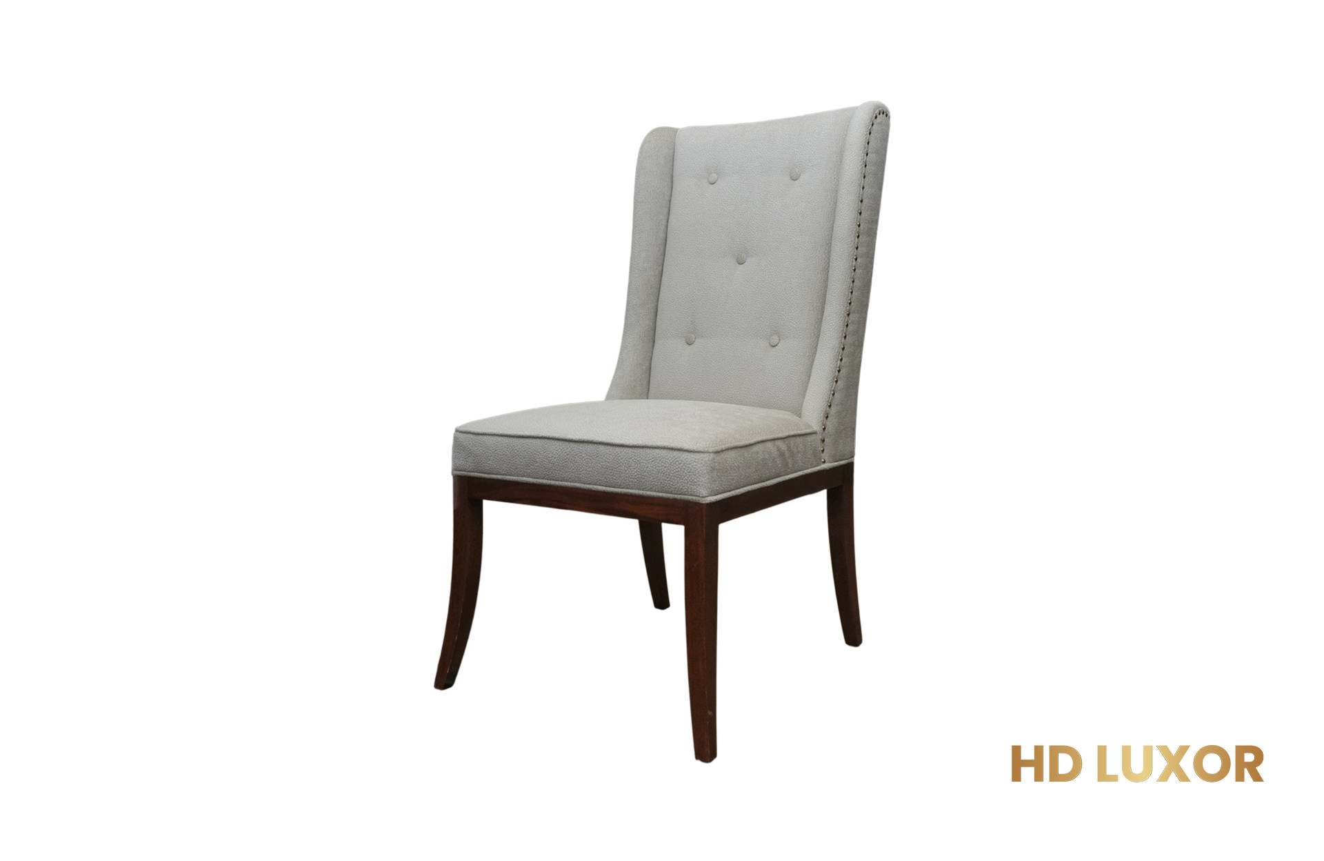 Home Decor Etta Dining Chair FM Linen (Button) Side View