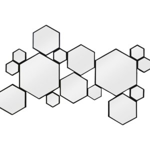 Home Decor Hexagon Mirror Front View