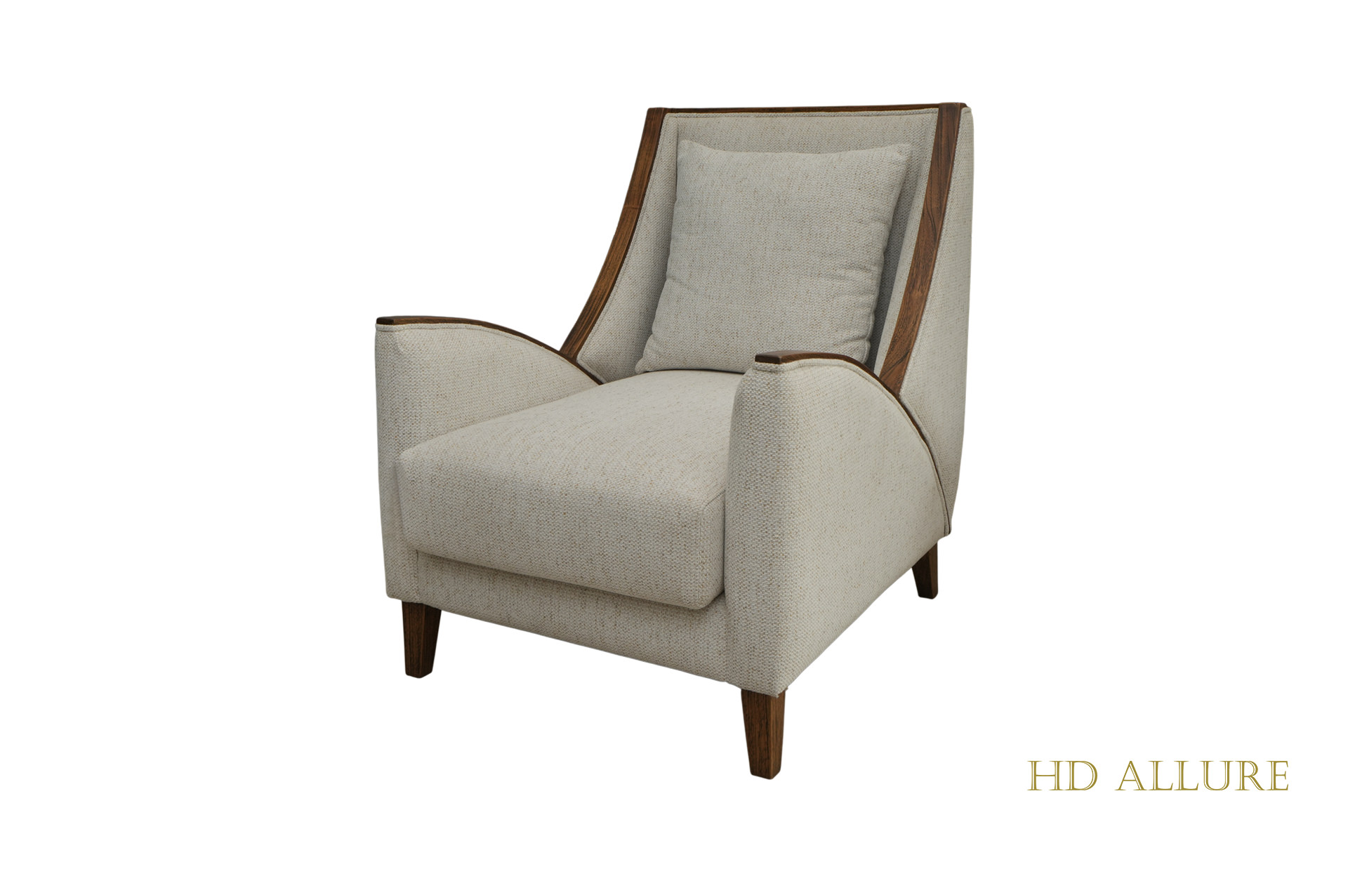 Home Decor Stasia Armchair TR 301 Linen Side View
