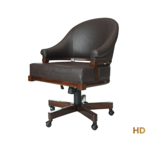 Home Decor Swivel Chair Riga 34607 Malt 570 Chocolate Side View