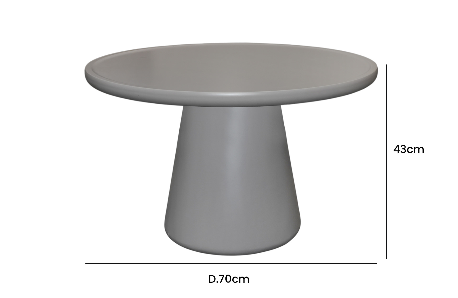 Home Decor Adilon Side Table Front View Size