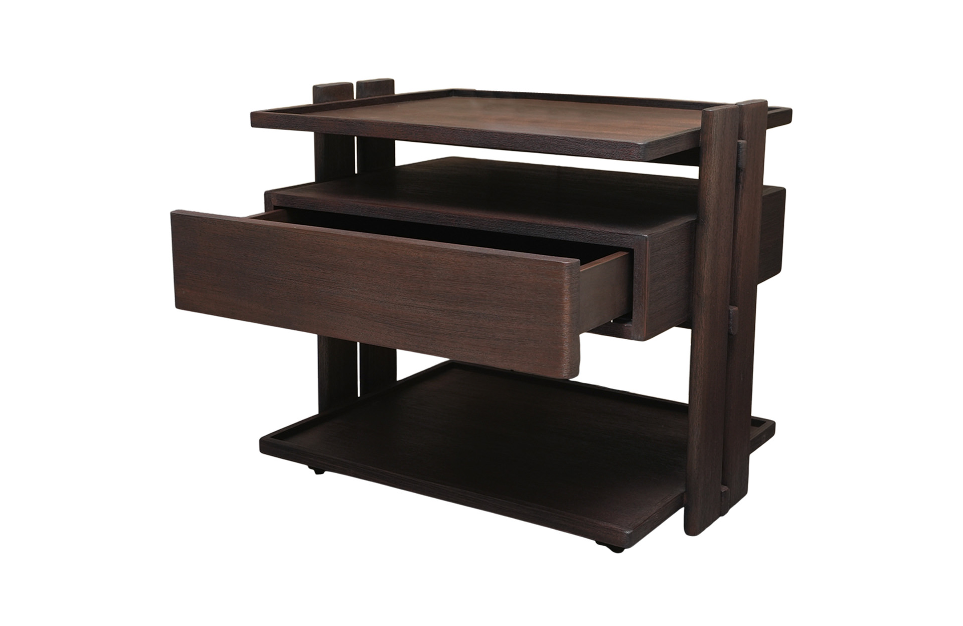 Home Decor Bedside Table IF26-BT Side View Open