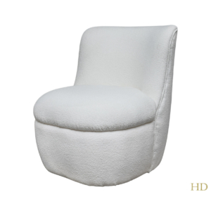 Home Decor Arm Chair Ponti Armchair Swivel AG 05 Snow Side View