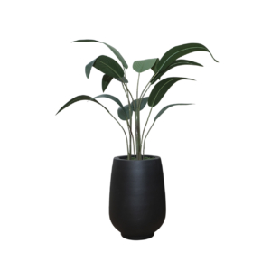 Home Decor SA11850-DS-AB Birds Of Paradise Tree in Pot,12 Leaves A Front View