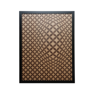 Home Decor Wall Art Frame Vasarely Marquetry Front View