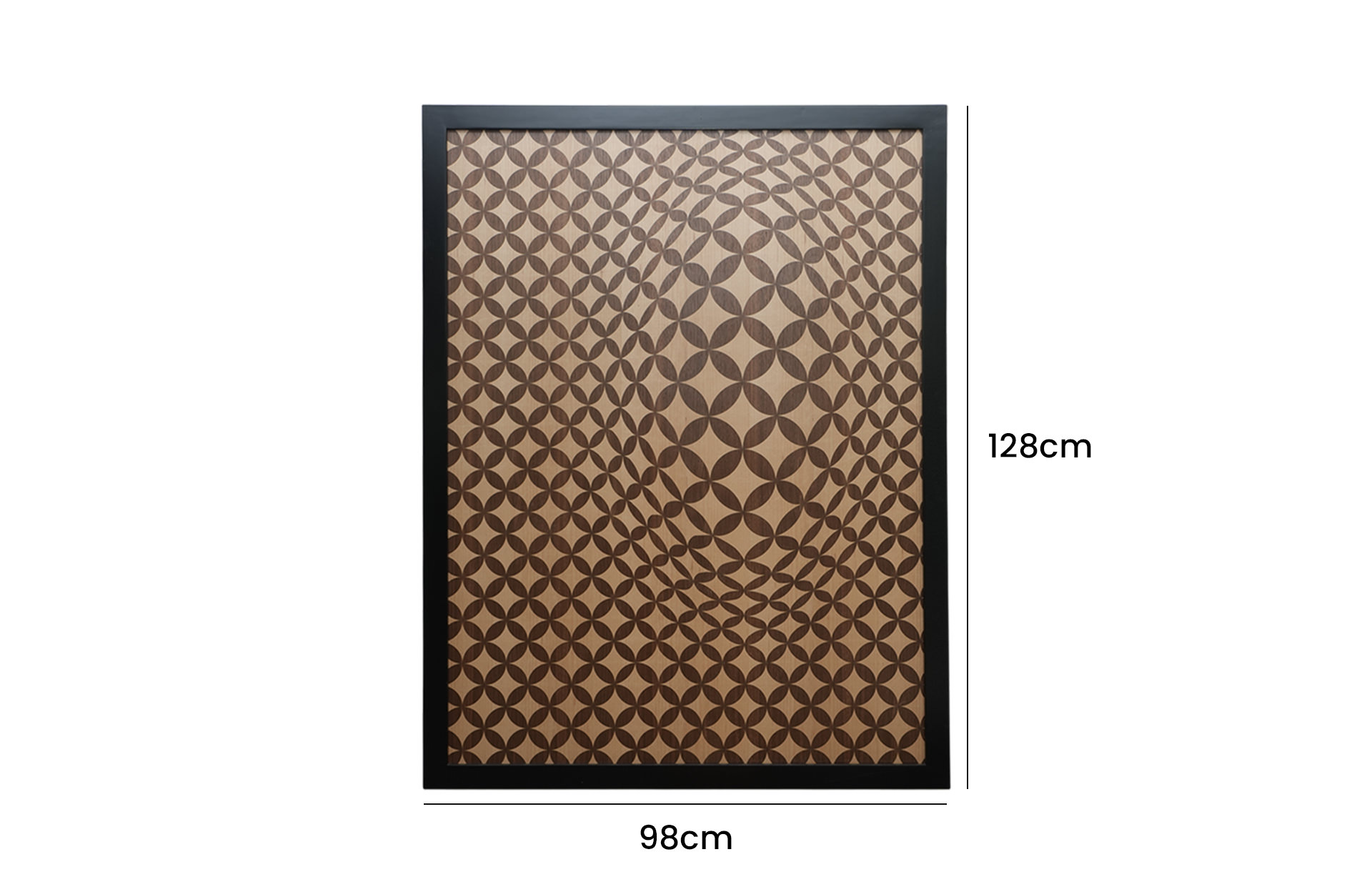 Home Decor Wall Art Frame Vasarely Marquetry Front View Size