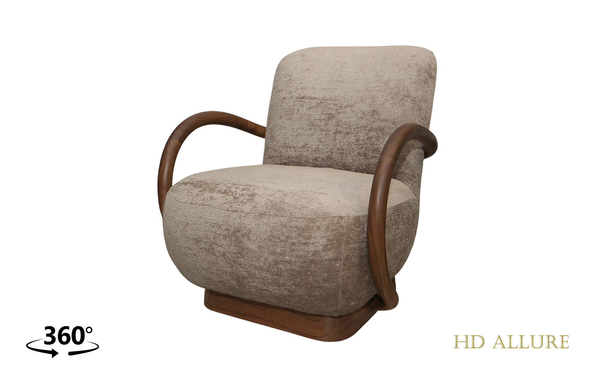 Home Decor Belize Armchair Swivel AG - 49 Side View