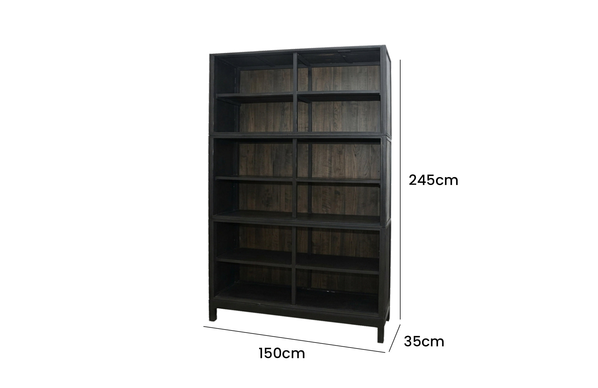 Home Decor Cabinet 3 Susun Side View Size