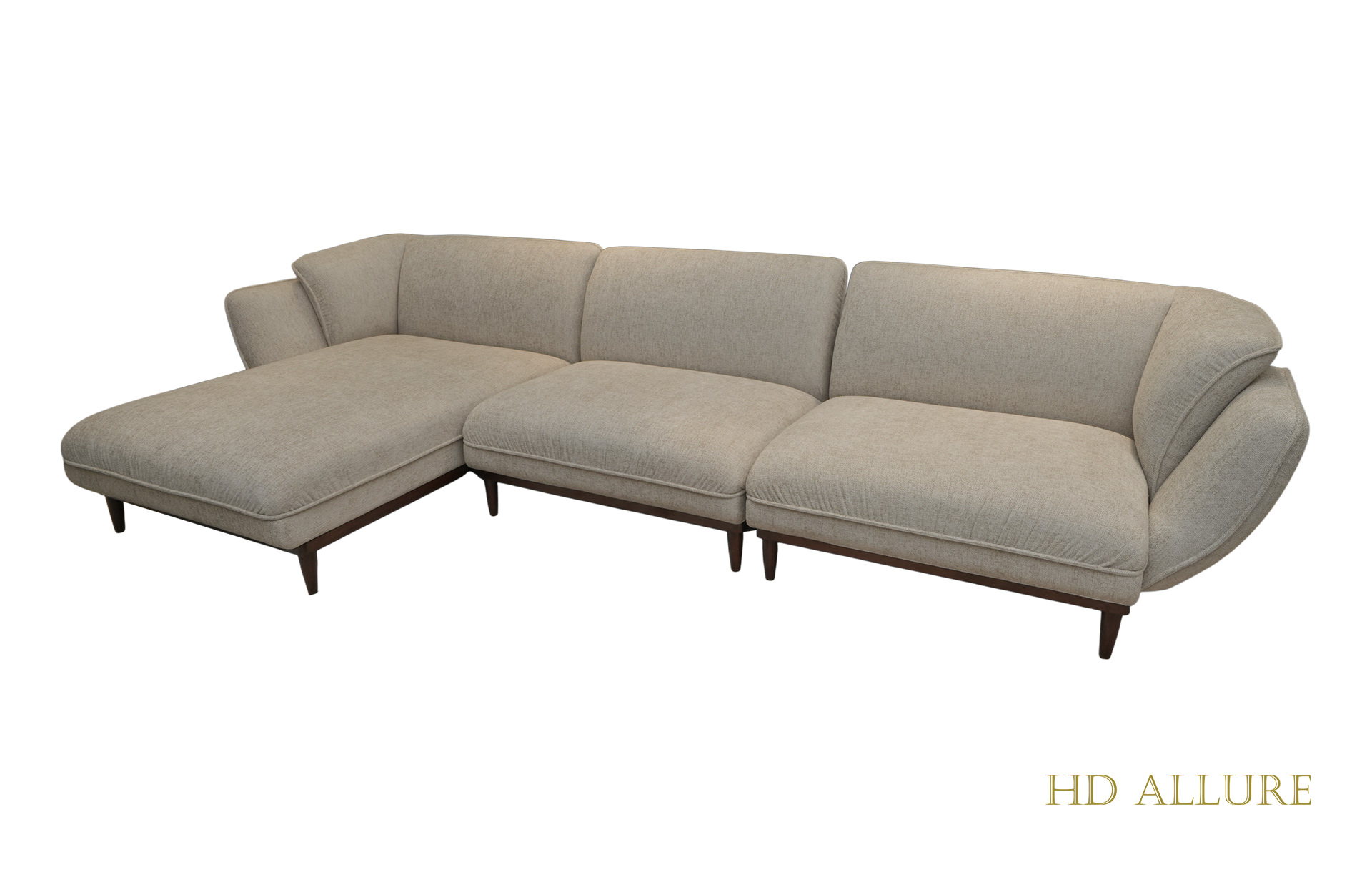 Home Decor Cassi L Sofa PM WR 28 Sand Side View