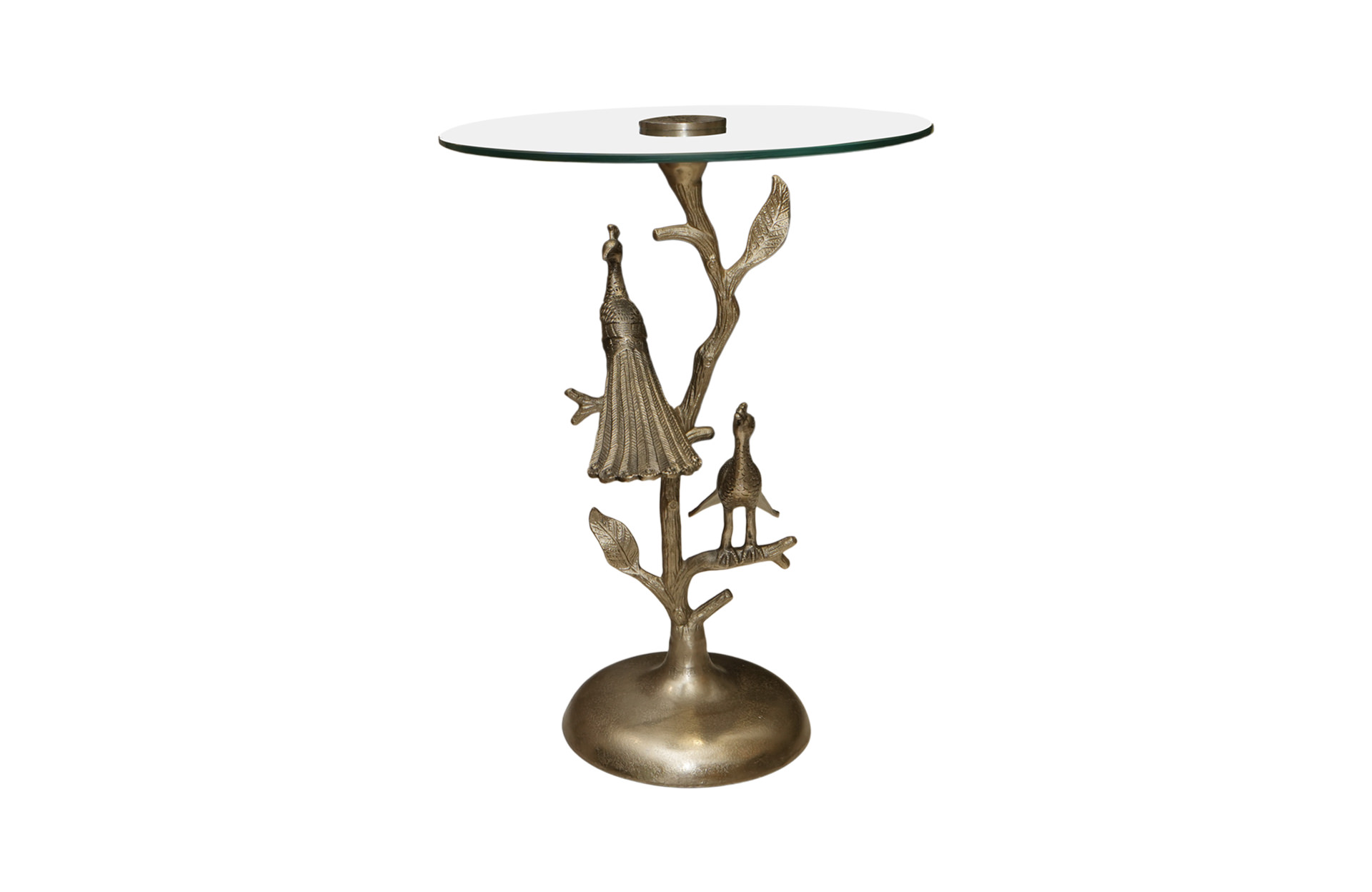 Home Decor D8426 Peacock Accent Table Front View