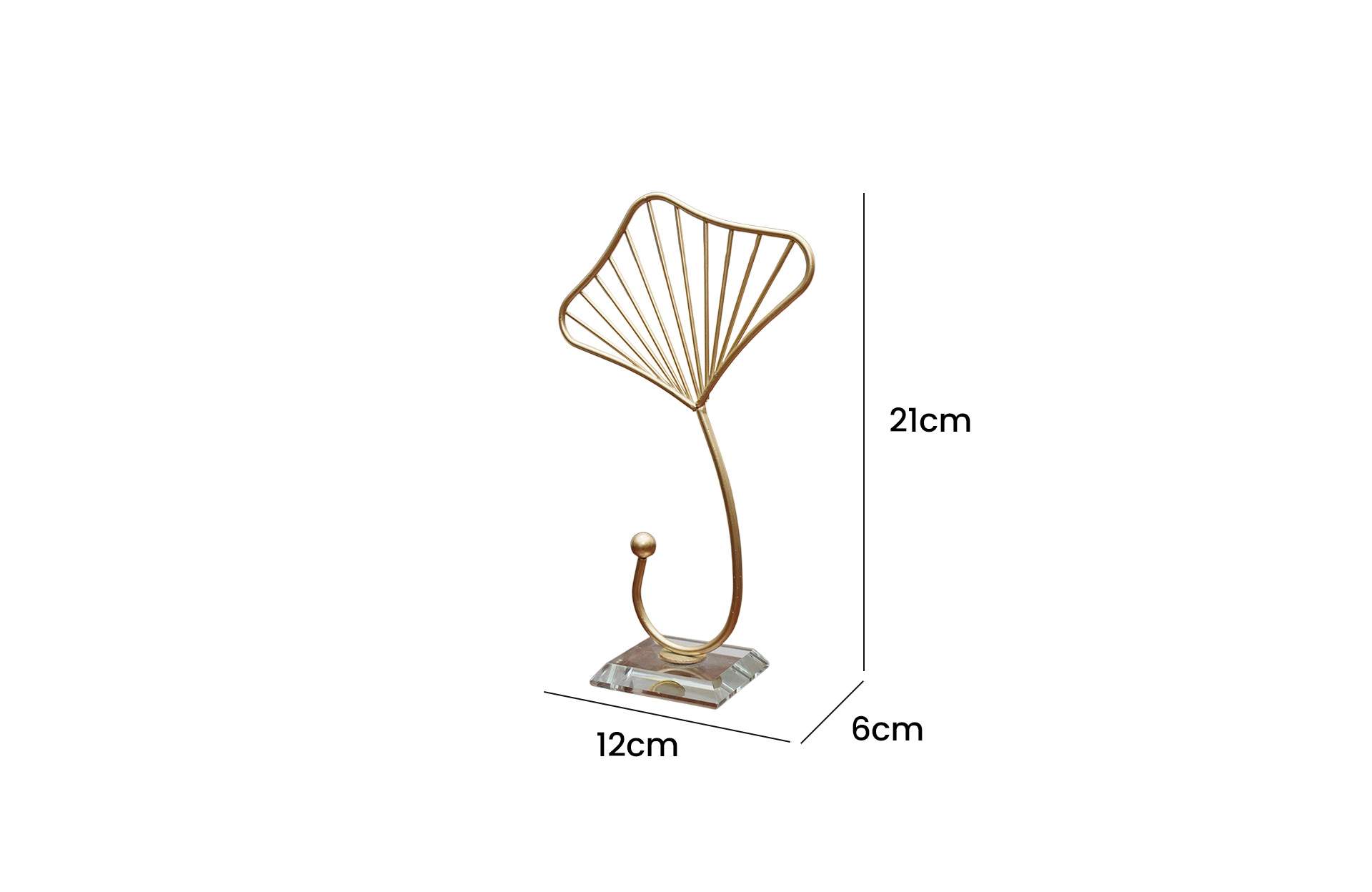 Home Decor Iron Material Ornament MK019D Side View Size