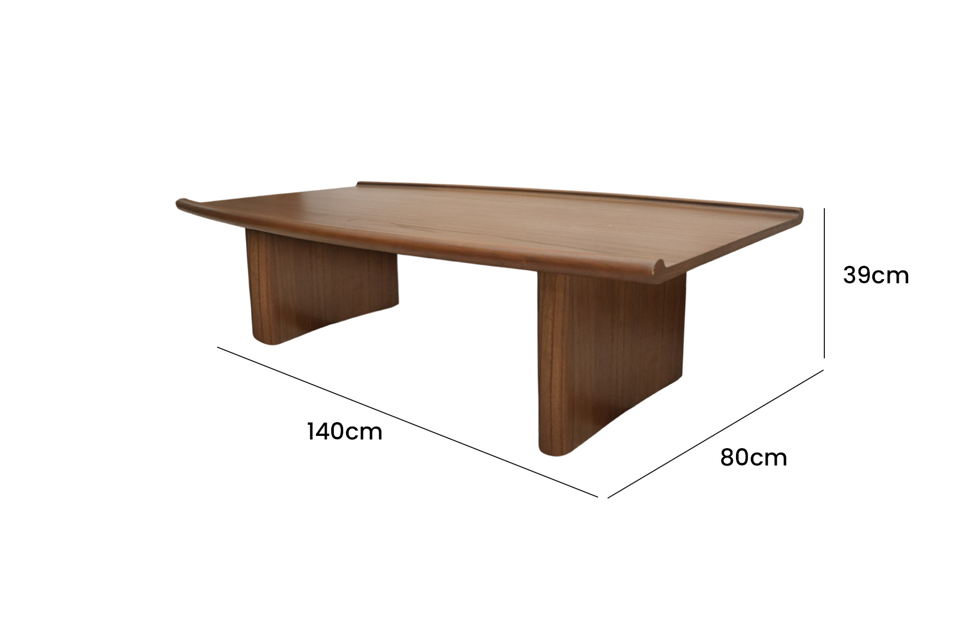 Home Decor Lesbos Coffee Table Side View Size