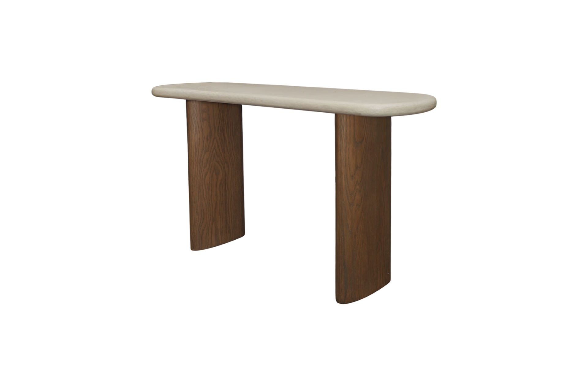Home Decor PE130 Pebble Console Table Side View