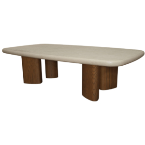 Home Decor PE212 Pebble Coffee Table Side View