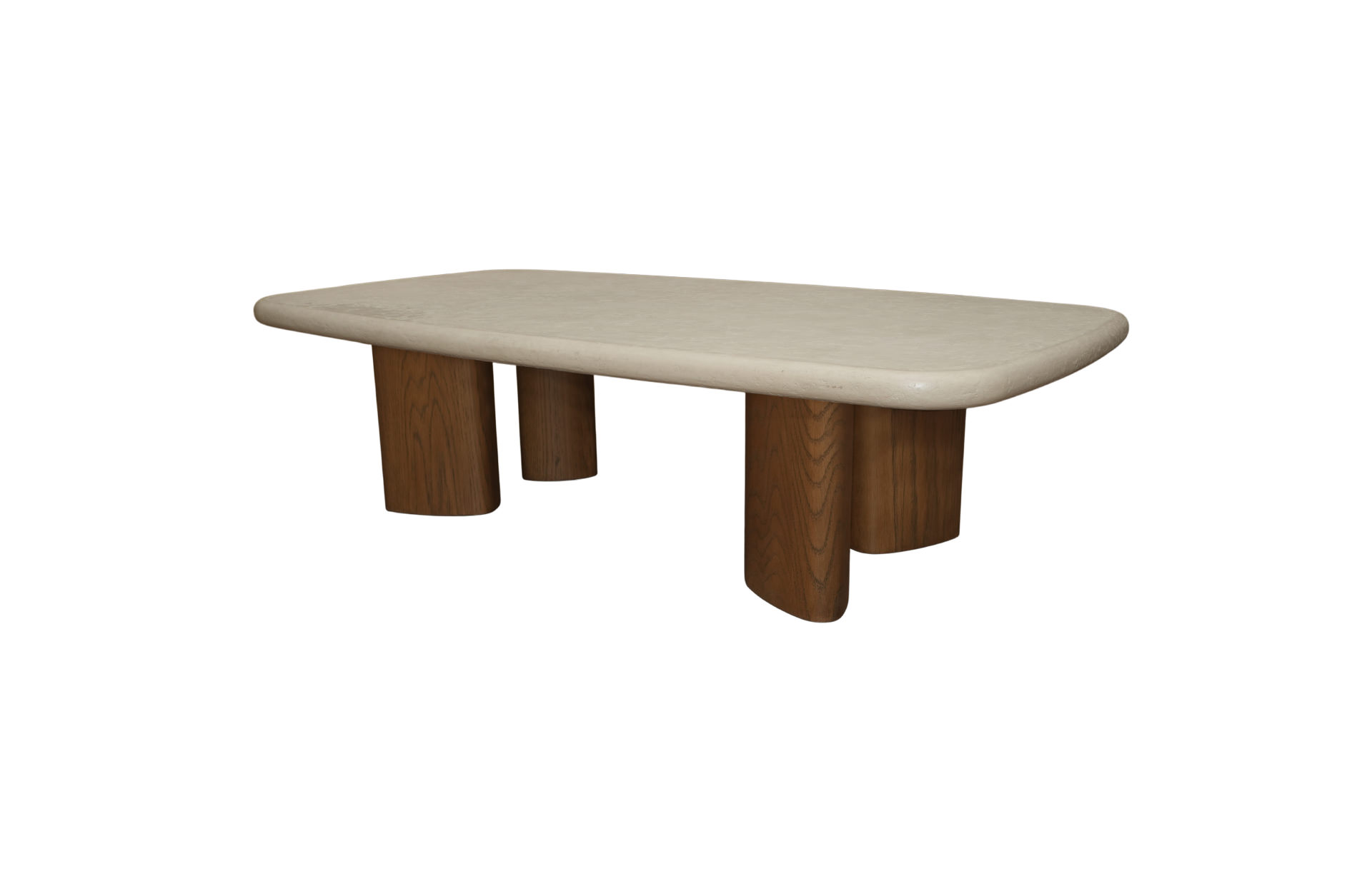 Home Decor PE212 Pebble Coffee Table Side View