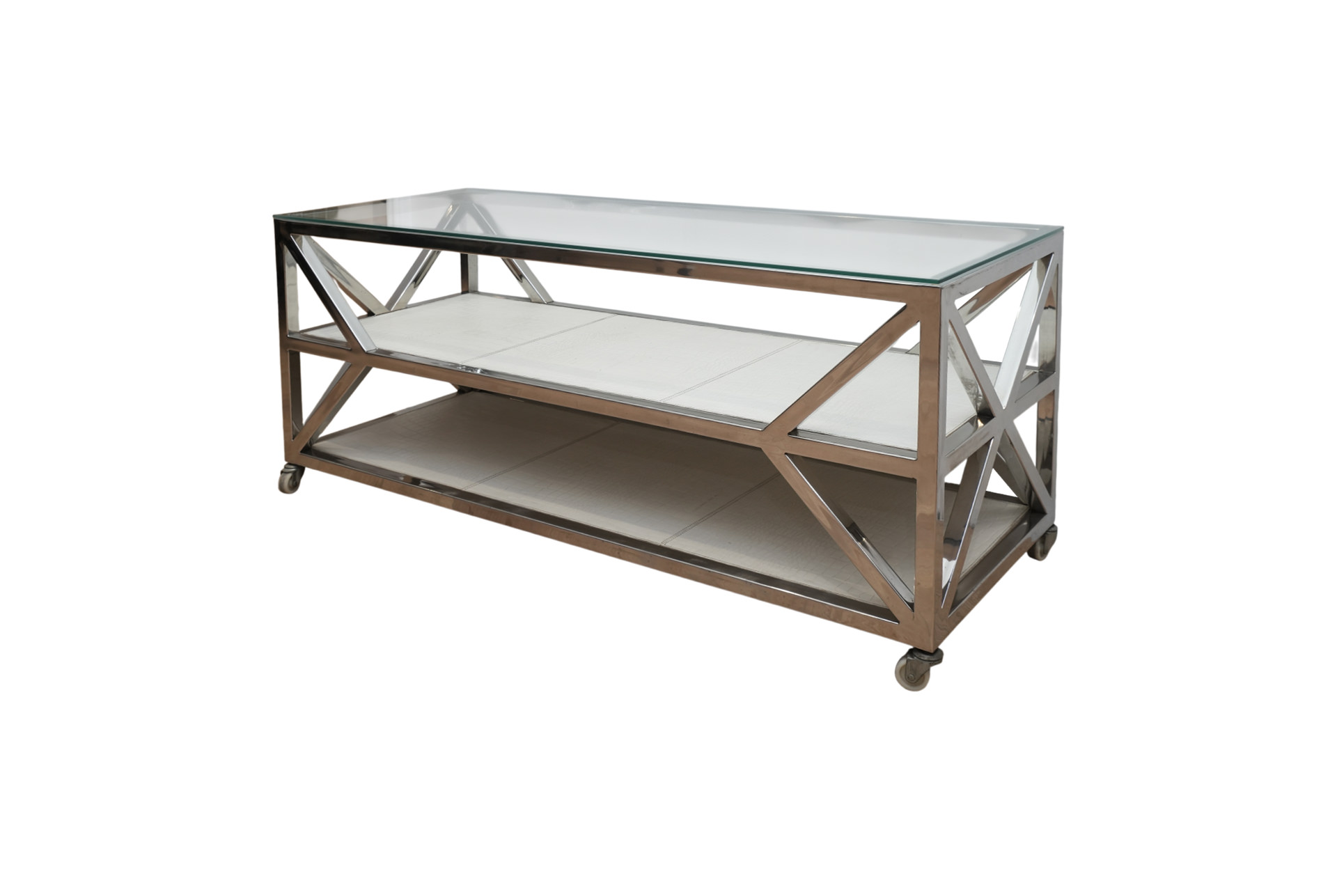 Home Decor Stainless Steel Table Side View