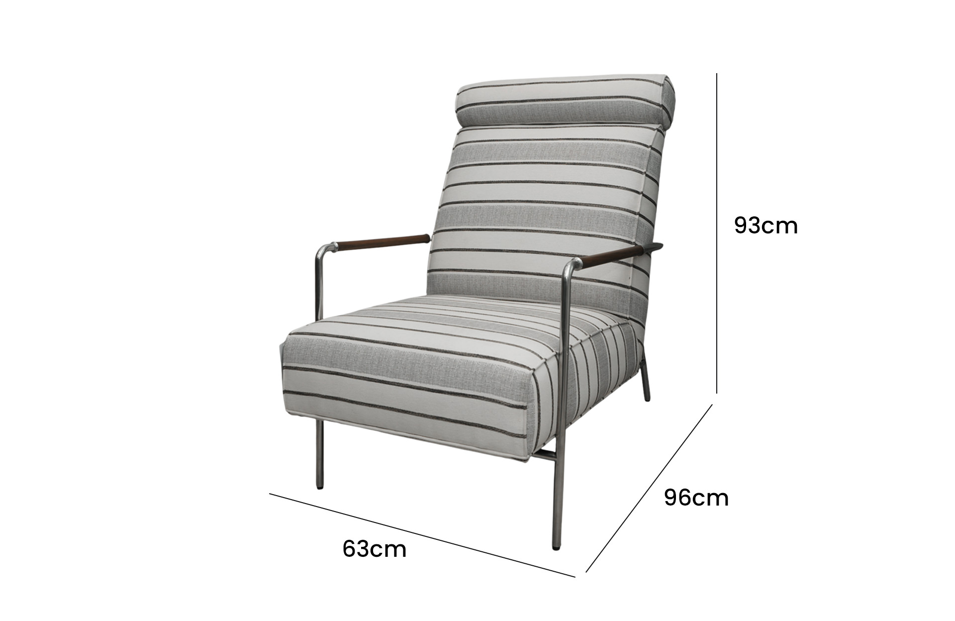 Home Decor Wango Armchair FS Sand Side View Size