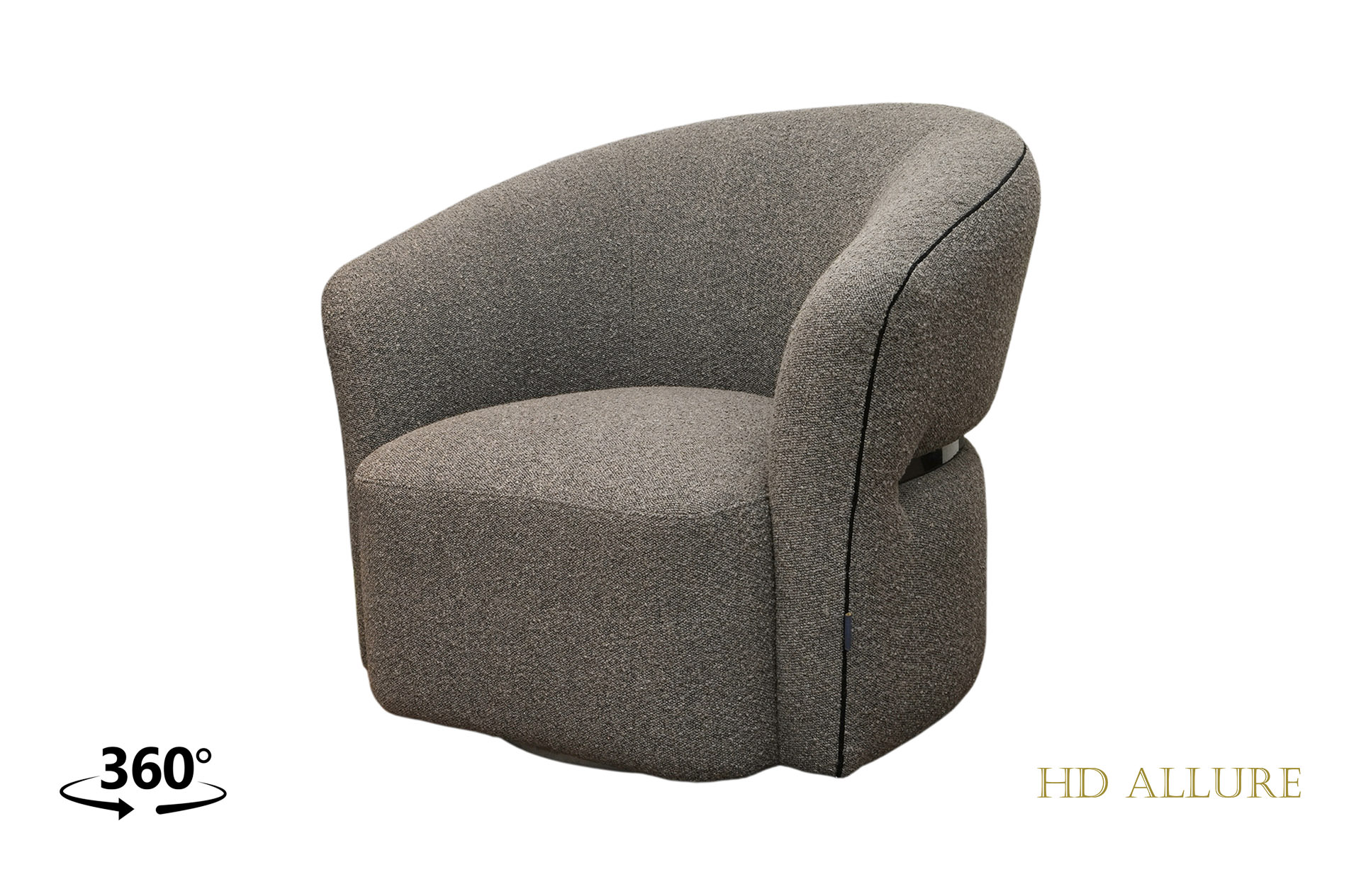 Home Decor Witt Swivel Armchair PIL 417 Beige Side View